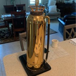 Brass Fire Extinguisher .  