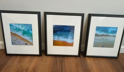 South Bay Aerial Photos (3), Framed & Matted