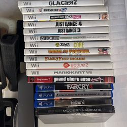 Video game lot (Nintendo Wii, PS2, PS3 and PS4