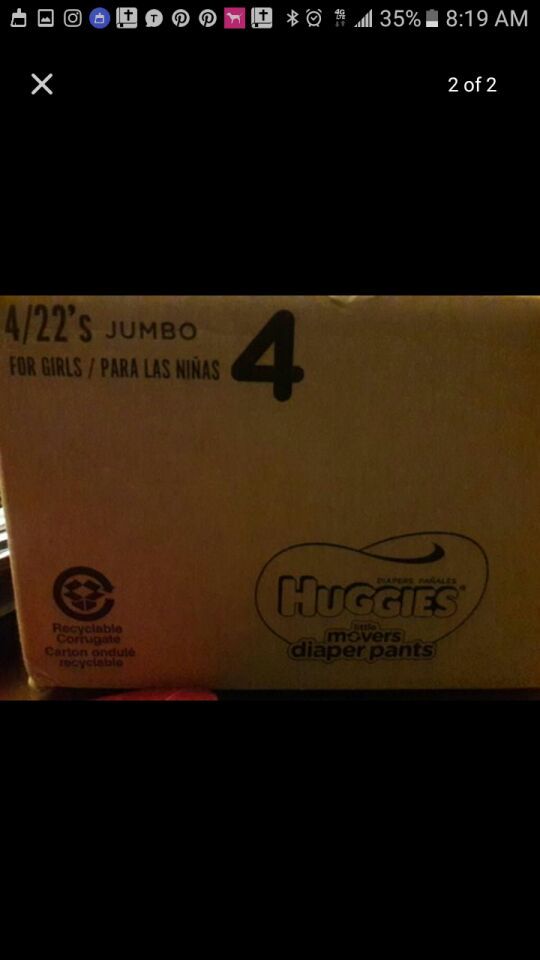 Huggies Little Movers Size (4)- Diaper Pants