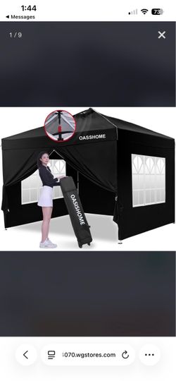 Brand new 10 x 10 easy up canopy with side walls for $90