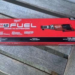 Milwaukee M12 FUEL Brushless Cordless 3/8 in. Ratchet.  Brand NEW.  Tool Only. 