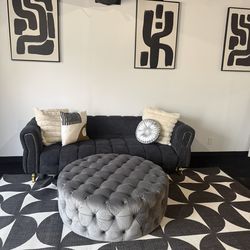 Small gray sofa