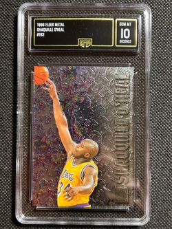 1996 Fleer Metal Shaquille O’Neal Gma 9 Mint Los Angeles Lakers Hof