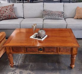 Broyhill Hemingway Style Solid Hardwood Coffee Table