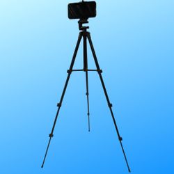 New, 46-Inch Tripod with Cell Phone Holder