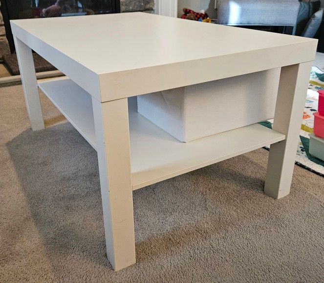 White Ikea Lack Coffee Table