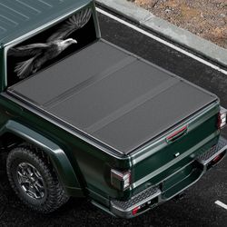 Hard Fiberglass Tri-Fold Truck Bed Tonneau Cover  