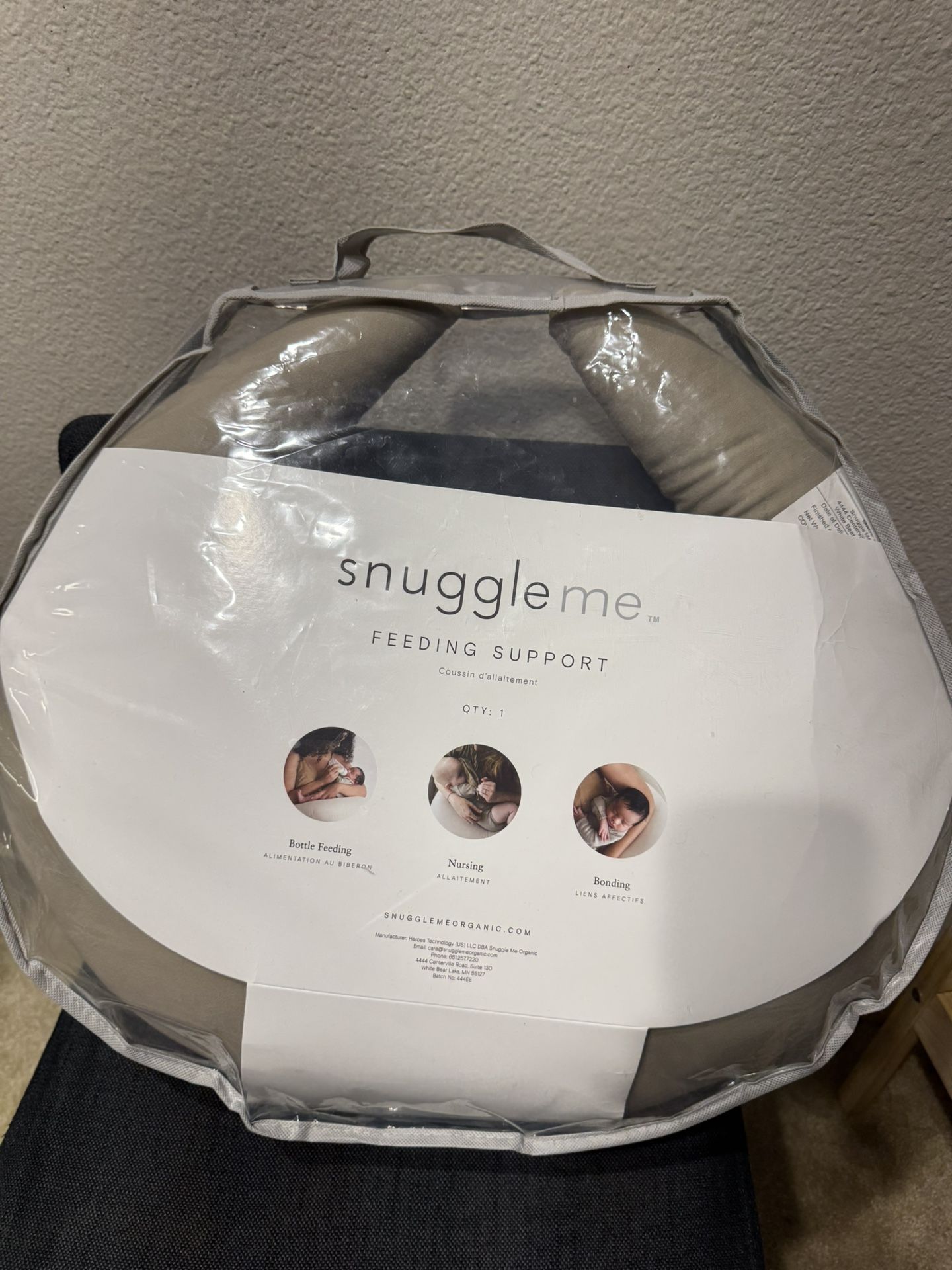 Brand New Snuggle Me Organic Feeding Support - Birch