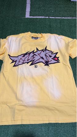 Hellstar Yellow Graffiti Tee – Sizes M & L Available