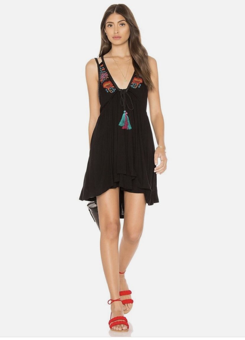 Brand New Woman’s Free People brand Black Lovers Cove Beach Dress Up For Sale