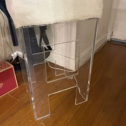 Acrylic Stools Maybe Cow Hide