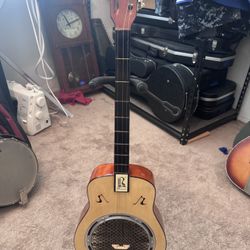  Romance Resonator Guitar – Classical-Nylon Style Neck – Quarter-Note F-Holes