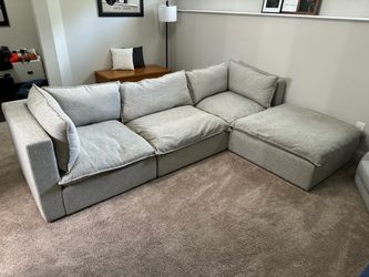 Joybird Light Gray Modular Sectional Sofa