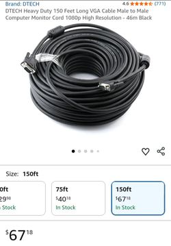Dtech computer monitor cable