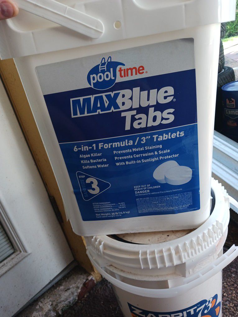 Chlorine Tablets Max Blue 6 In 1 Pool Stabilizer