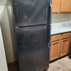 Black GE Refrigerator 