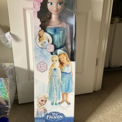 Frozen My Size Elsa Doll, 38” Tall, 2014 Target Excl, Brand  New In Box,