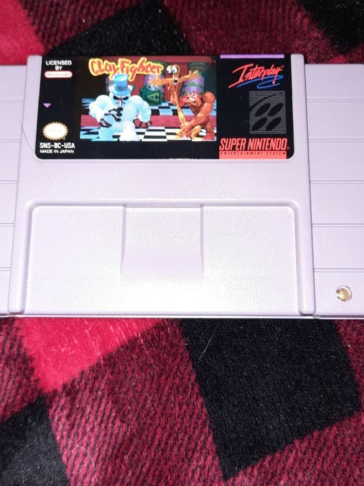 Clay Fighter Super Nintendo Game