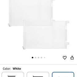 Set Of 2 Retractable Gates New White $40