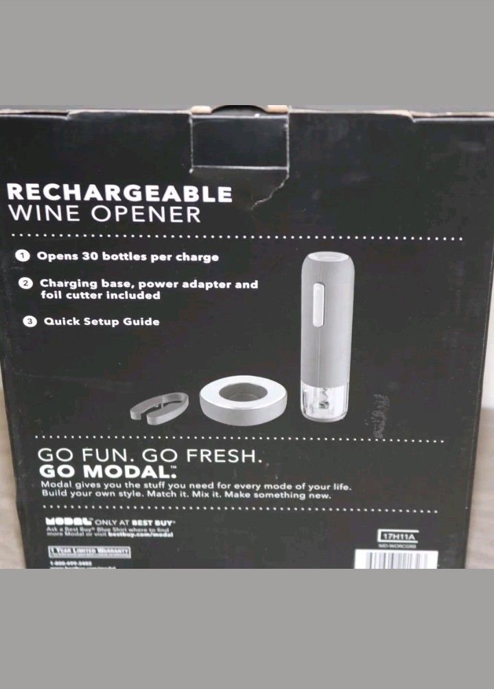 Modal - Rechargeable Wine Opener - Gray