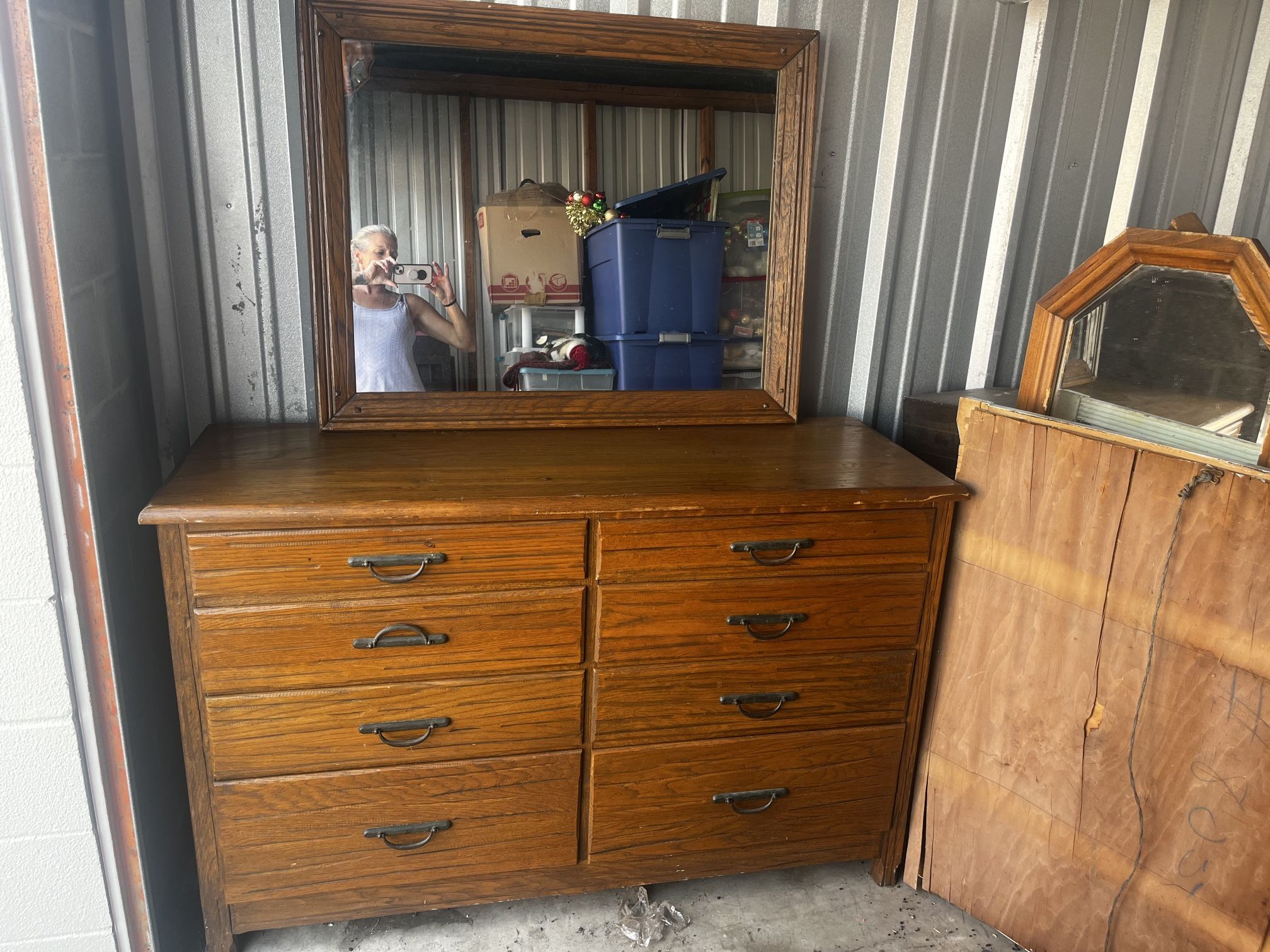 Dresser and mirror - Ranch Oak From A. Brandt Co. Fort Worth