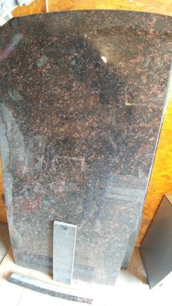 3 by 6 ft. Granite with threefinished sides