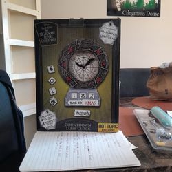 The Nightmare Before Christmas Countdown Table Clock