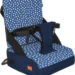 Dreambaby Grab 'n Go Travel Booster Seat with Storage Compartment, Tall Back for Added Comfort