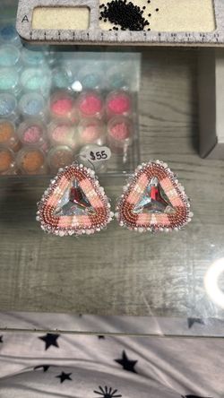 “Halley’s Comet” clip on earrings