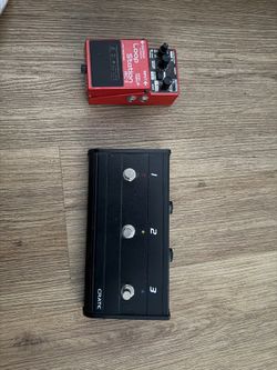 Effects pedals and amp