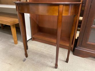 BOMBAY CO. Pecan Half Moon End Table
