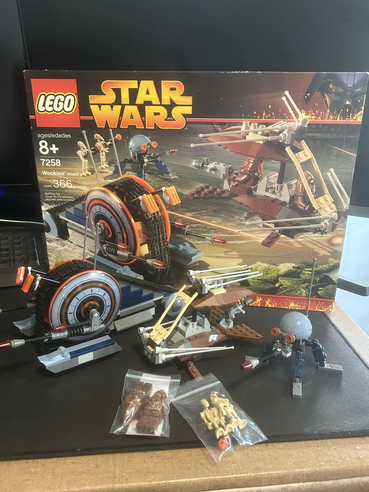 lego star wars 7258 complete with box manual and minifigs