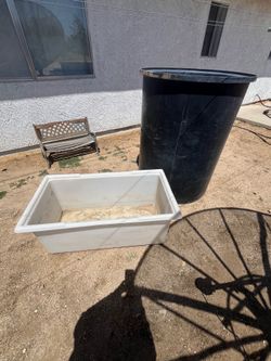2 Stock Tanks – 200 Gal + 60 Gal (Pond / Ice Bath / Planter)
