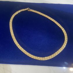 14K Gold Necklace and Bracelet 