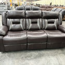 Recliner Sofa Brown Or Grey 