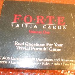 FORTE TRIVIA CARDS