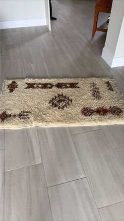 Moroccan wool rug