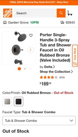 Delta shower faucet