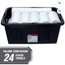 Hyper Tough Large Storage Bin, 27 Gallon Plastic Storage Container NO LIDS
I have 12 of them