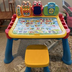 Kids Playing Table With A Chair 