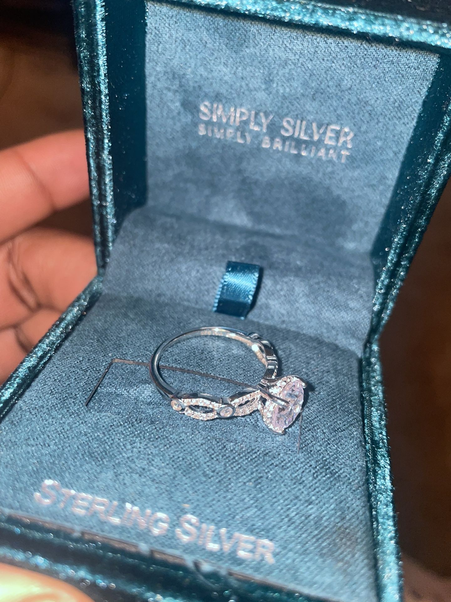 Silver Promise/Engagement Ring Size 8