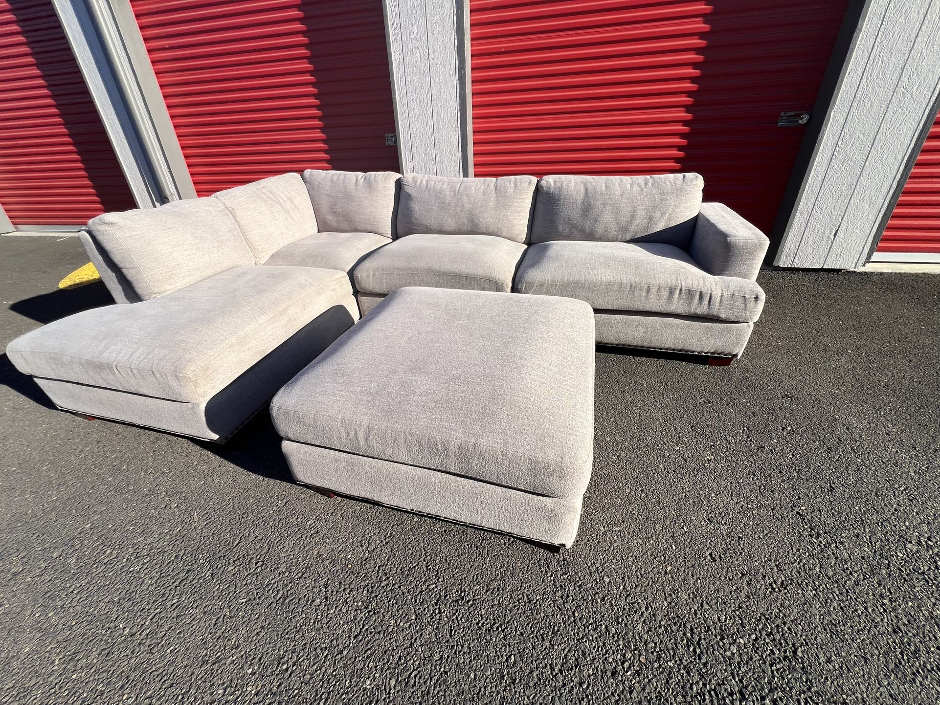 *FREE DELIVERY* Beige 3 Piece Sectional Sofa