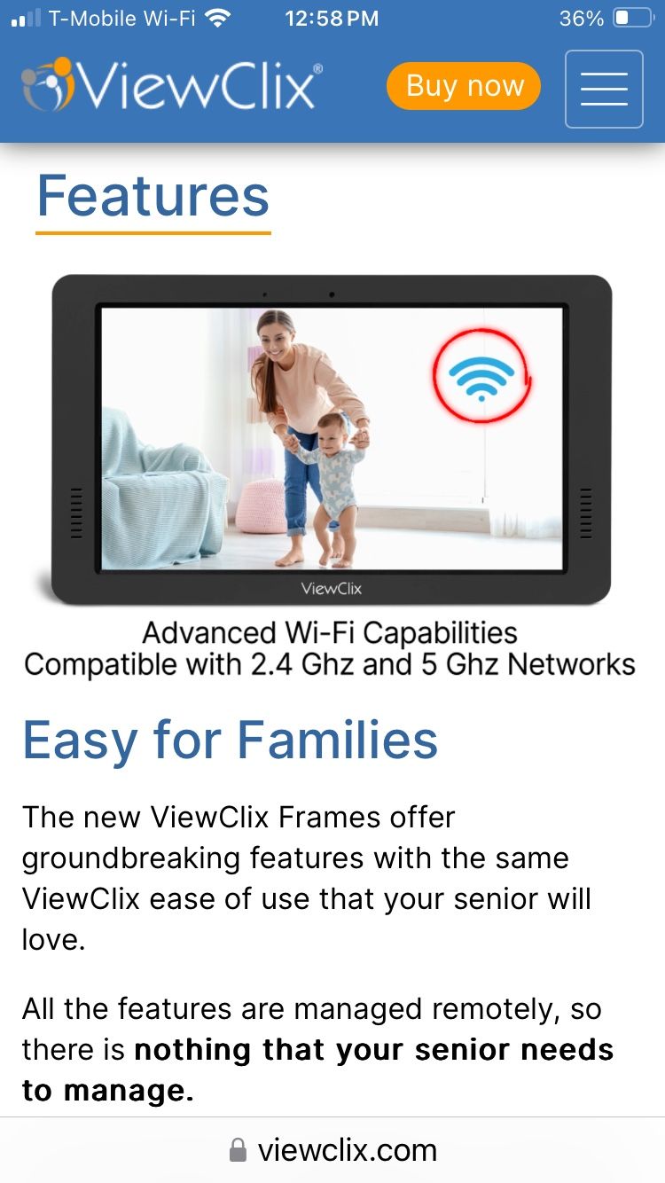 VIEW CLIX SMART DIGITAL VIDEO CALL/PICTURE FRAME