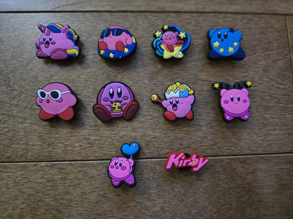 Lot Of 10 Kirby Shoe Charms 