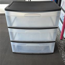 Plastic 3 Large Drawer Organizer  