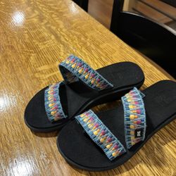 Teva Voya Loma Embroidered Wedge Sandals Women’s Size 6