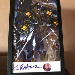 6”x10” Framed Autographed Teenage Mutant Ninja Turtles Art Print Ninja Turtles Art Print