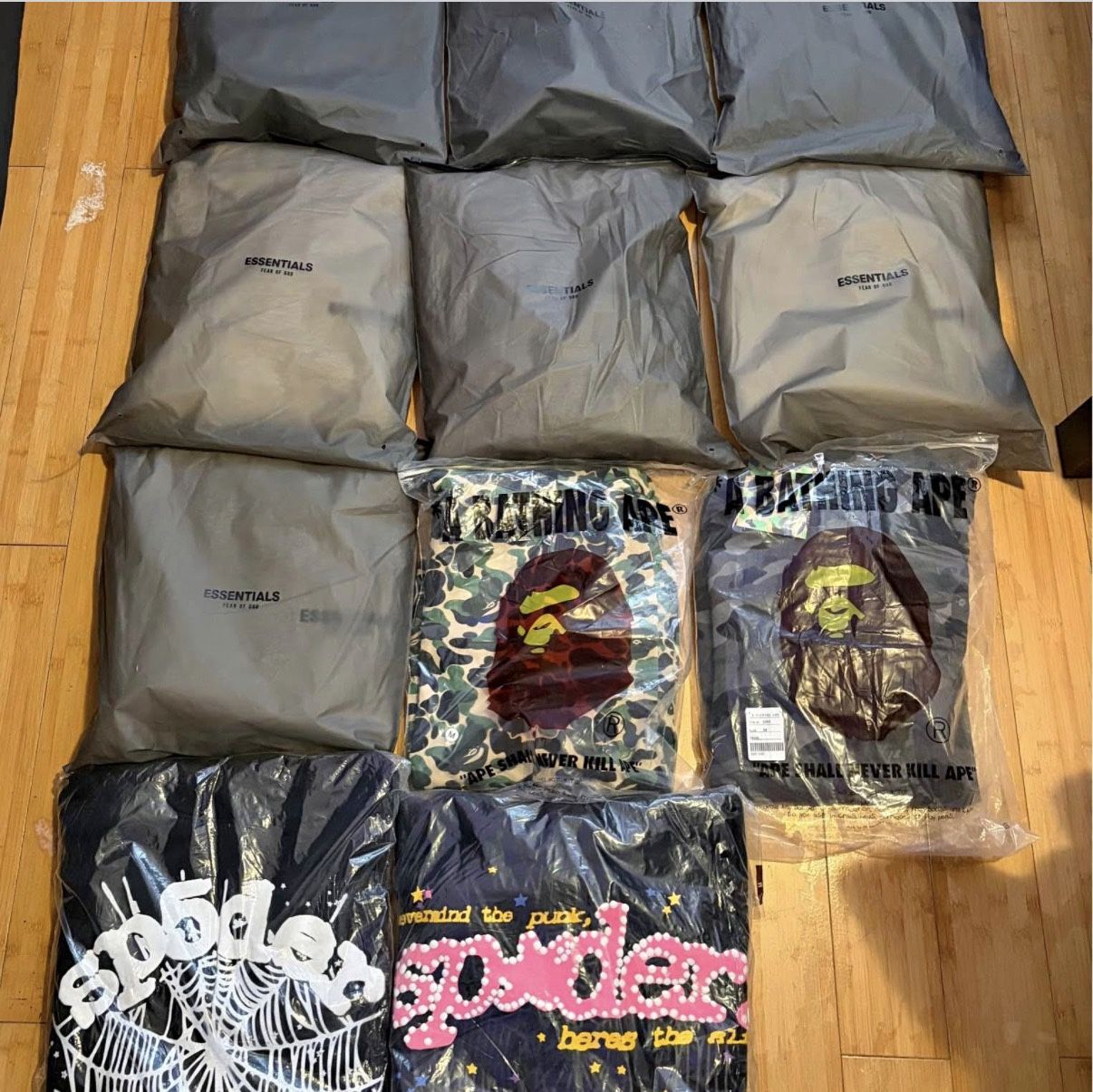 Sp5der Hoodies,BAPE,Essentails,Denim Tears