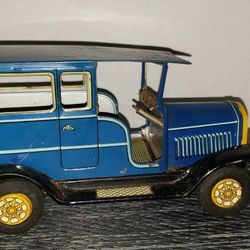 Vintage Japan Tin Litho Friction 1904 Daimler Car Toy